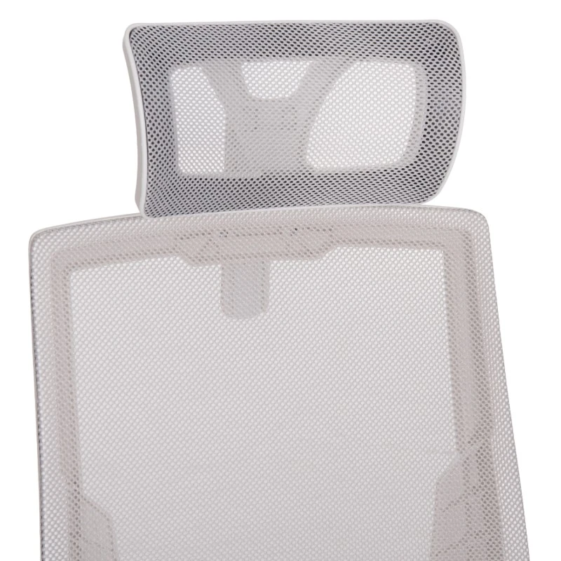 ΚΑΡΕΚΛΑ ΓΡΑΦΕΙΟΥ MATRON HM1226.02 ΛΕΥΚΟ PP--ΑΝΟΙΧΤΟ ΓΚΡΙ MESH 59x55x115Υεκ