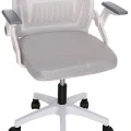 ΚΑΡΕΚΛΑ ΓΡΑΦΕΙΟΥ MATRON HM1226.02 ΛΕΥΚΟ PP--ΑΝΟΙΧΤΟ ΓΚΡΙ MESH 59x55x115Υεκ