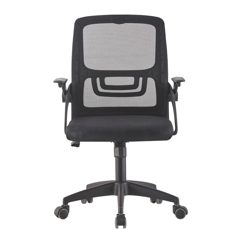 ΚΑΡΕΚΛΑ ΓΡΑΦΕΙΟΥ NETTIS HM1220.01 ΜΑΥΡO MESH-ΒΑΣΗ ΠΟΛΥΠΡΟΠΥΛΕΝΙΟΥ 47x47x109-119Υεκ