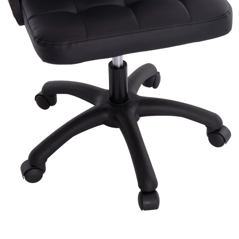 ΚΑΡΕΚΛΑ ΓΡΑΦΕΙΟΥ PORTIMA HM1197.01 ΜΑΥΡΟ PVC-NYLON ΣΚΕΛΕΤΟΣ & ΒΑΣΗ 69x57x97Υεκ.