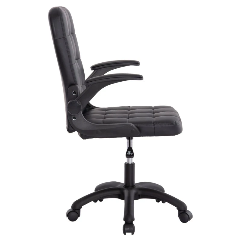 ΚΑΡΕΚΛΑ ΓΡΑΦΕΙΟΥ PORTIMA HM1197.01 ΜΑΥΡΟ PVC-NYLON ΣΚΕΛΕΤΟΣ & ΒΑΣΗ 69x57x97Υεκ.
