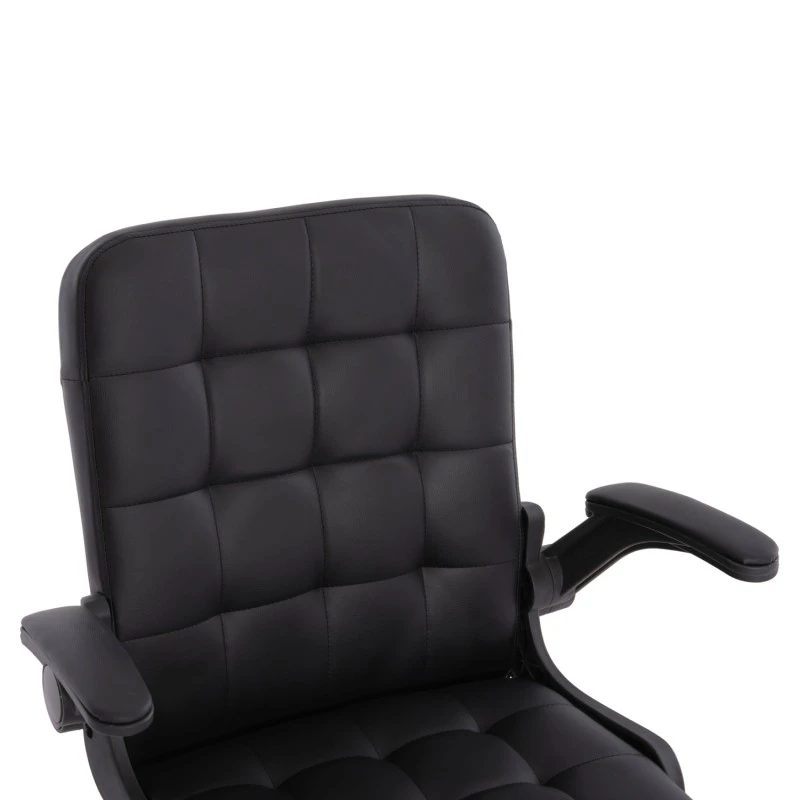 ΚΑΡΕΚΛΑ ΓΡΑΦΕΙΟΥ PORTIMA HM1197.01 ΜΑΥΡΟ PVC-NYLON ΣΚΕΛΕΤΟΣ & ΒΑΣΗ 69x57x97Υεκ.