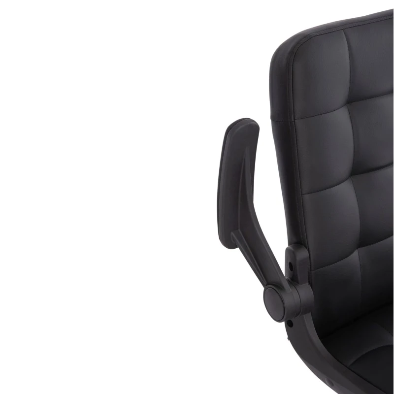 ΚΑΡΕΚΛΑ ΓΡΑΦΕΙΟΥ PORTIMA HM1197.01 ΜΑΥΡΟ PVC-NYLON ΣΚΕΛΕΤΟΣ & ΒΑΣΗ 69x57x97Υεκ.