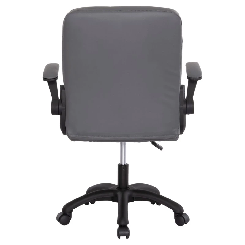 ΚΑΡΕΚΛΑ ΓΡΑΦΕΙΟΥ PORTIMA HM1197.03 ΓΚΡΙ PVC-ΜΑΥΡΟΣ NYLON ΣΚΕΛΕΤΟΣ & ΒΑΣΗ 66.5x60x97Υεκ