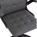 ΚΑΡΕΚΛΑ ΓΡΑΦΕΙΟΥ PORTIMA HM1197.03 ΓΚΡΙ PVC-ΜΑΥΡΟΣ NYLON ΣΚΕΛΕΤΟΣ & ΒΑΣΗ 66.5x60x97Υεκ