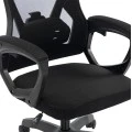 ΚΑΡΕΚΛΑ ΓΡΑΦΕΙΟΥ SALAS HM1223.01 ΠΟΛΥΠΡΟΠΥΛΕΝΙΟ & MESH--ΜΑΥΡΟ 60x60x118-128Υεκ