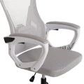 ΚΑΡΕΚΛΑ ΓΡΑΦΕΙΟΥ SALAS HM1223.02 P.P. ΛΕΥΚΟ-ΓΚΡΙ MESH ΥΦΑΣΜΑ 57x71x110-120Υεκ