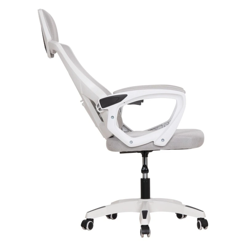 ΚΑΡΕΚΛΑ ΓΡΑΦΕΙΟΥ SALAS HM1223.02 P.P. ΛΕΥΚΟ-ΓΚΡΙ MESH ΥΦΑΣΜΑ 57x71x110-120Υεκ