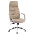 ΚΑΡΕΚΛΑ ΓΡΑΦΕΙΟΥ TEETER HM18355.02 ΜΠΕΖ PU ΔΕΡΜΑ--ΒΑΣΗ ΧΡΩΜΙΟΥ 67x66x121Υεκ