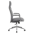 ΚΑΡΕΚΛΑ ΓΡΑΦΕΙΟΥ TEETER HM18355.10 ΓΚΡΙ PU ΔΕΡΜΑ--ΒΑΣΗ ΧΡΩΜΙΟΥ 67x66x121Υεκ