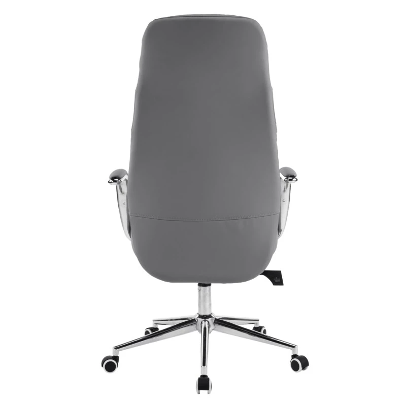 ΚΑΡΕΚΛΑ ΓΡΑΦΕΙΟΥ TEETER HM18355.10 ΓΚΡΙ PU ΔΕΡΜΑ--ΒΑΣΗ ΧΡΩΜΙΟΥ 67x66x121Υεκ