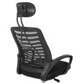 ΚΑΡΕΚΛΑ ΓΡΑΦΕΙΟΥ TRAIL2 HM1193 ΜΑΥΡΟ MESH-ΠΟΔΙ ΧΡΩΜΙΟΥ 62x59x120Yεκ.