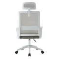 ΚΑΡΕΚΛΑ ΓΡΑΦΕΙΟΥ VELOCITY HM1229.02 ΛΕΥΚΟ PP--ΑΝΟΙΧΤΟ ΓΚΡΙ MESH 60x62x123Υεκ