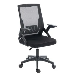 ΚΑΡΕΚΛΑ ΓΡΑΦΕΙΟΥ ZENITH HM1225.01 PP & MESH ΥΦΑΣΜΑ--ΜΑΥΡΟ 58x55x100Υεκ