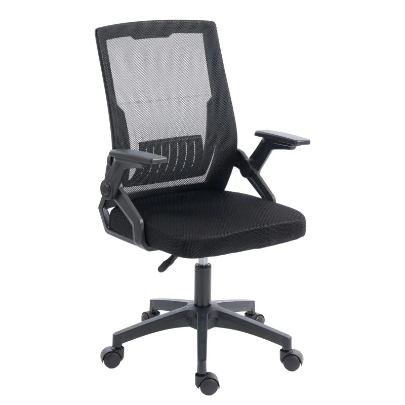 ΚΑΡΕΚΛΑ ΓΡΑΦΕΙΟΥ ZENITH HM1225.01 PP & MESH ΥΦΑΣΜΑ--ΜΑΥΡΟ 58x55x100Υεκ