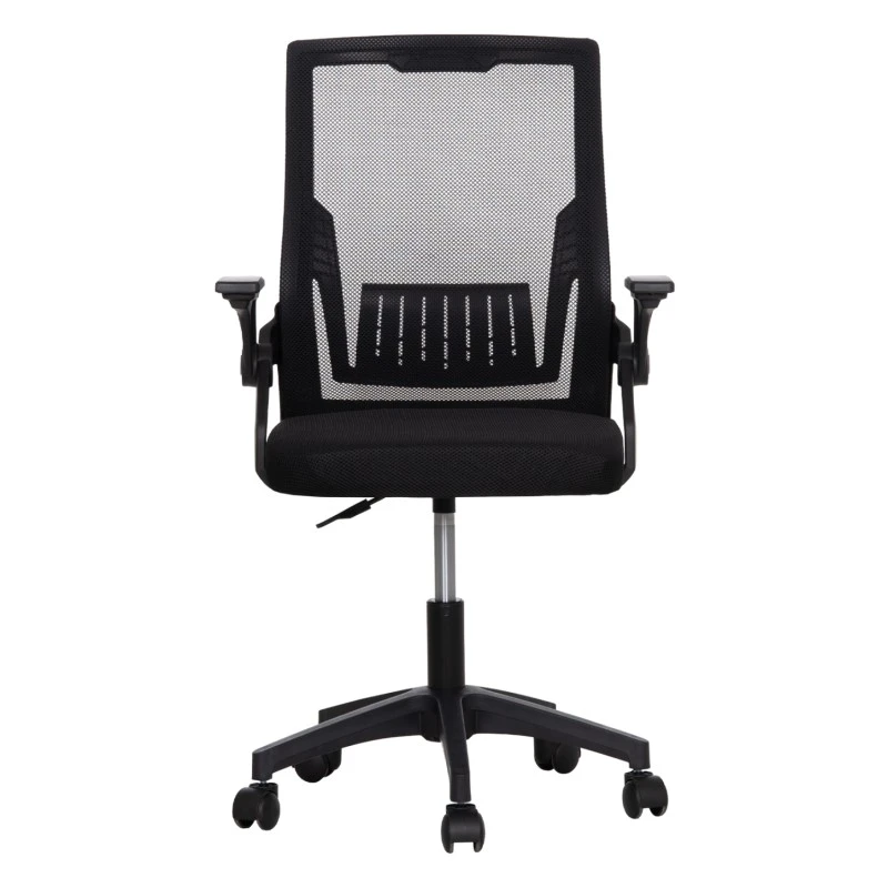 ΚΑΡΕΚΛΑ ΓΡΑΦΕΙΟΥ ZENITH HM1225.01 PP & MESH ΥΦΑΣΜΑ--ΜΑΥΡΟ 58x55x100Υεκ