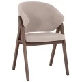 ΚΑΡΕΚΛΑ HANA HM9746.11 RUBBERWOOD ΣΕ ΜΑΥΡΟ ΧΡΩΜΑ-ΓΚΡΙ ΥΦΑΣΜΑ 55,5x60x85Yεκ.