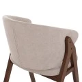 ΚΑΡΕΚΛΑ HANA HM9746.11 RUBBERWOOD ΣΕ ΜΑΥΡΟ ΧΡΩΜΑ-ΓΚΡΙ ΥΦΑΣΜΑ 55,5x60x85Yεκ.