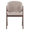 ΚΑΡΕΚΛΑ HANA HM9746.11 RUBBERWOOD ΣΕ ΜΑΥΡΟ ΧΡΩΜΑ-ΓΚΡΙ ΥΦΑΣΜΑ 55,5x60x85Yεκ.