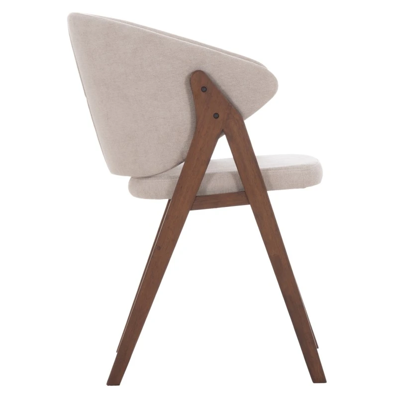 ΚΑΡΕΚΛΑ HANA HM9746.11 RUBBERWOOD ΣΕ ΜΑΥΡΟ ΧΡΩΜΑ-ΓΚΡΙ ΥΦΑΣΜΑ 55,5x60x85Yεκ.