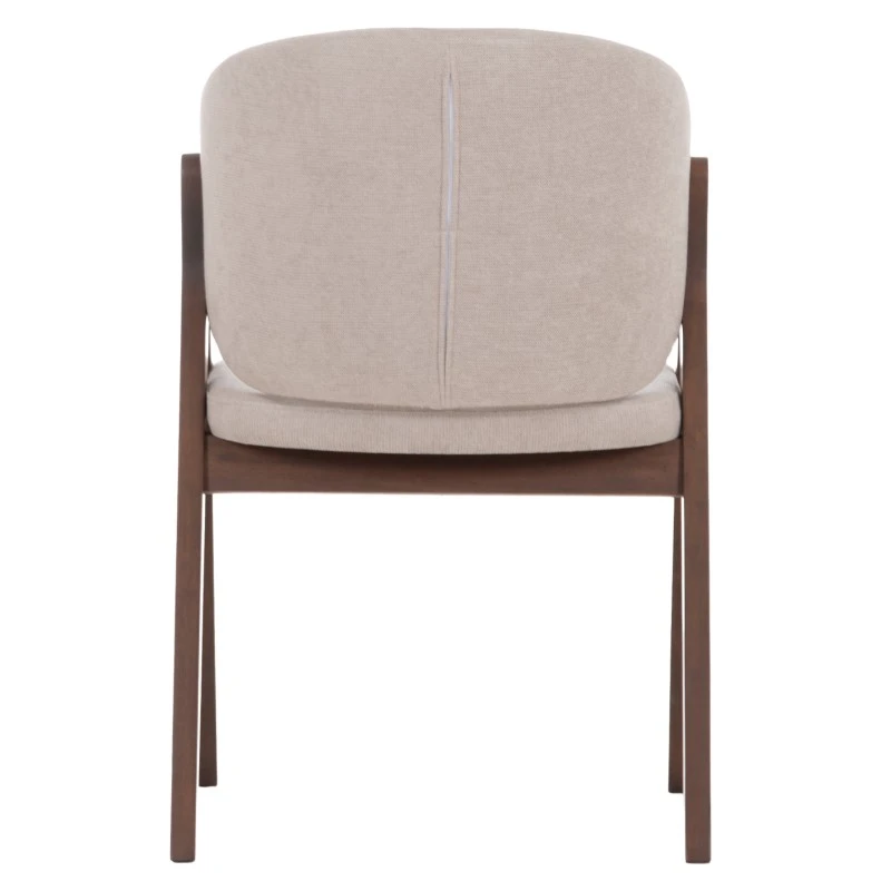 ΚΑΡΕΚΛΑ HANA HM9746.11 RUBBERWOOD ΣΕ ΜΑΥΡΟ ΧΡΩΜΑ-ΓΚΡΙ ΥΦΑΣΜΑ 55,5x60x85Yεκ.