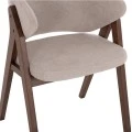 ΚΑΡΕΚΛΑ HANA HM9746.11 RUBBERWOOD ΣΕ ΜΑΥΡΟ ΧΡΩΜΑ-ΓΚΡΙ ΥΦΑΣΜΑ 55,5x60x85Yεκ.