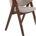 ΚΑΡΕΚΛΑ HANA HM9746.11 RUBBERWOOD ΣΕ ΜΑΥΡΟ ΧΡΩΜΑ-ΓΚΡΙ ΥΦΑΣΜΑ 55,5x60x85Yεκ.