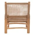 ΚΑΡΕΚΛΑ LONDER HM5986 ΞΥΛΟ TEAK ΣΕ ΦΥΣΙΚΟ ΚΑΙ ΣΥΝΘΕΤΙΚΟ RATTAN 63x77x77Υεκ.