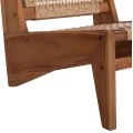 ΚΑΡΕΚΛΑ LOUNGE LUKILLA HM9913 ΞΥΛΟ TEAK ΣΕ ΦΥΣΙΚΟ--ΣΥΝΘ.ΣΧΟΙΝΙ ΜΠΕΖ 55,5x74x65Υεκ.