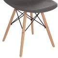 ΚΑΡΕΚΛΑ ΜΕ ΞΥΛΙΝΑ ΠΟΔΙΑ ΚΑΙ ΚΑΘΙΣΜΑ TWIST PP ΓΚΡΙ HM8460.10 46x50x82 εκ.