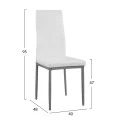 ΚΑΡΕΚΛΑ ΜΕΤΑΛΛΙΚΗ LADY HM0037.11 ΛΕΥΚΟ PU ΜΕΤΑΛΛΙΚΟ ΣΚΕΛΕΤΟ K/D 40x48x95Y εκ.