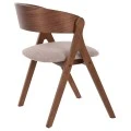 ΚΑΡΕΚΛΑ NEKKER HM9739.01 RUBBERWOOD ΣΕ ΚΑΡΥΔΙ-ΜΠΕΖ ΥΦΑΣΜΑ ΚΑΘΙΣΜΑ 56x55x78Yεκ.