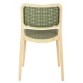 ΚΑΡΕΚΛΑ ΠΟΛΥΠΡΟΠΥΛΕΝΙΟΥ MEKO HM5934.04 ΜΠΕΖ ΜΕ OLIVE GREEN ΨΑΘΑ 41x49x102Υ εκ.
