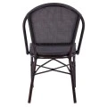 ΚΑΡΕΚΛΑ PRETORIA ΜΕΤΑΛΛΙΚΗ BAMBOO LOOK ΚΑΦΕ HM5718 54x62x89 εκ.