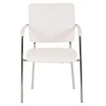 ΚΑΡΕΚΛΑ QUESTA ΜΕ ΜΠΡΑΤΣΑ HM1070.02 ΛΕΥΚΗ 56,5x59x85 cm