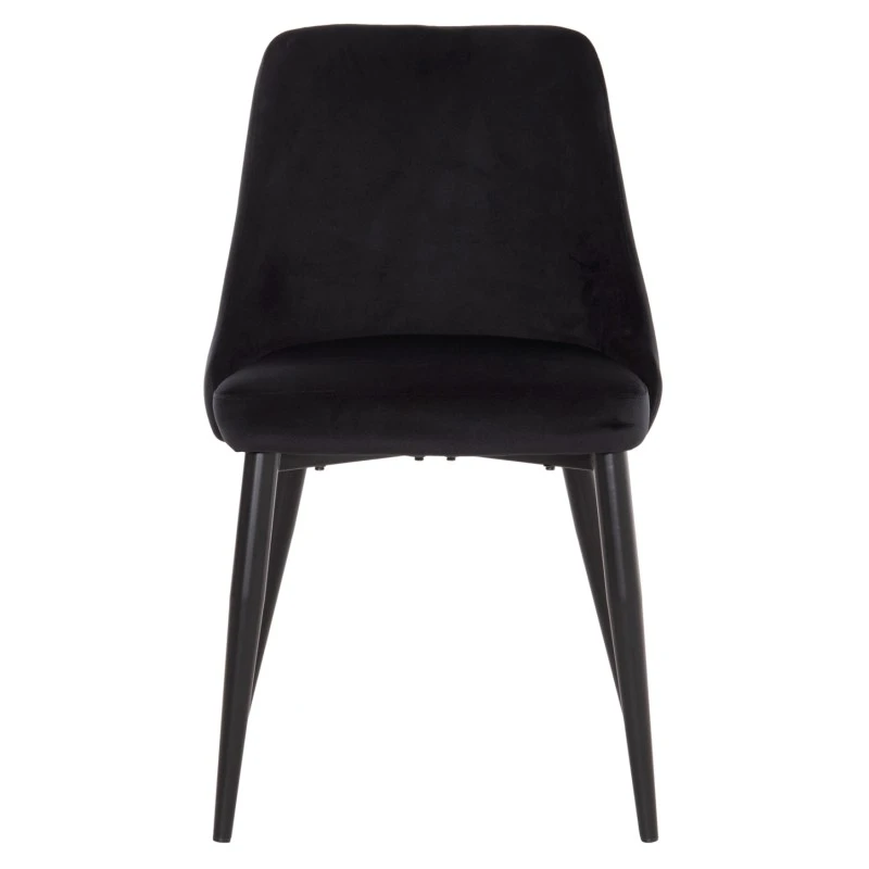 ΚΑΡΕΚΛΑ SERENITY HM8527.14 ΒΕΛΟΥΔΟ ΜΑΥΡΟ ΜΕ ΜΑΥΡΑ ΜΕΤΑΛΛΙΚΑ ΠΟΔΙΑ 51x54x83,5Υεκ.