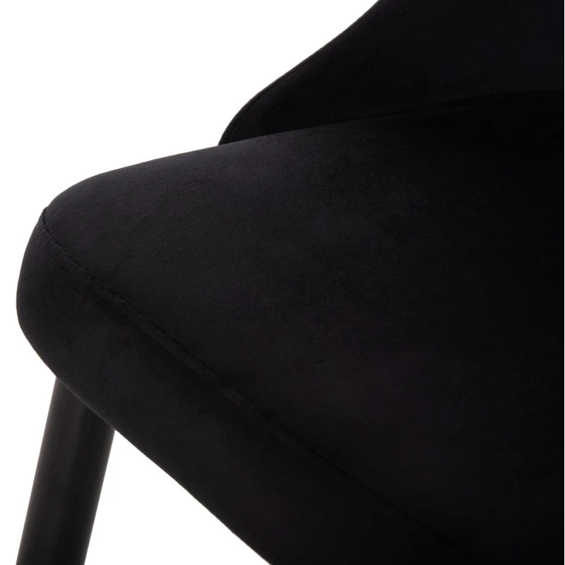 ΚΑΡΕΚΛΑ SERENITY HM8527.14 ΒΕΛΟΥΔΟ ΜΑΥΡΟ ΜΕ ΜΑΥΡΑ ΜΕΤΑΛΛΙΚΑ ΠΟΔΙΑ 51x54x83,5Υεκ.
