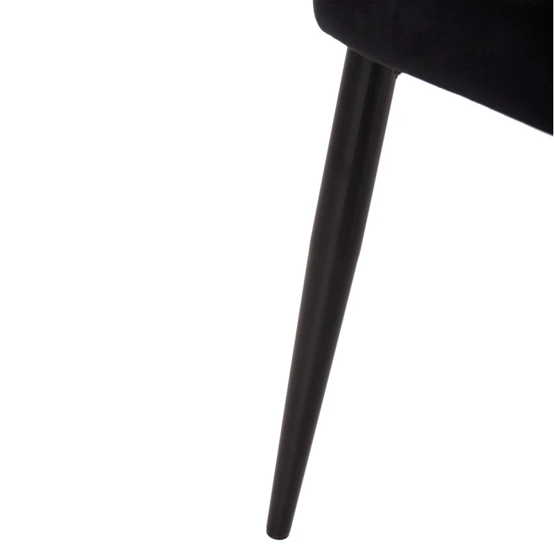 ΚΑΡΕΚΛΑ SERENITY HM8527.14 ΒΕΛΟΥΔΟ ΜΑΥΡΟ ΜΕ ΜΑΥΡΑ ΜΕΤΑΛΛΙΚΑ ΠΟΔΙΑ 51x54x83,5Υεκ.