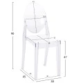 ΚΑΡEΚΛΑ ΑΚΡΥΛΙΚΗ ΔΙΑΦΑΝΗ ARAMIS HM0170 42,5x52x89,5 εκ.