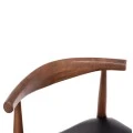 KΑΡΕΚΛΑ ΤΡΑΠΕΖΑΡΙΑΣ ALOR HM9947.03 RUBBERWOOD ΚΑΡΥΔΙ-ΜΑΥΡΟ PU 55x51x75Υεκ