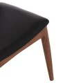 KΑΡΕΚΛΑ ΤΡΑΠΕΖΑΡΙΑΣ ALOR HM9947.03 RUBBERWOOD ΚΑΡΥΔΙ-ΜΑΥΡΟ PU 55x51x75Υεκ