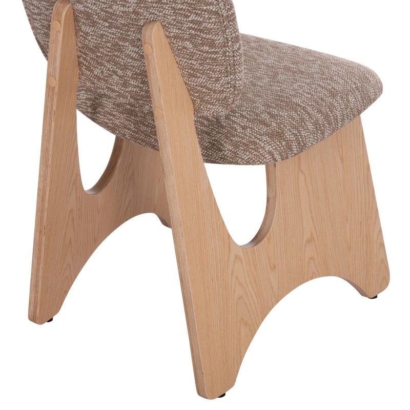 ΚΑΡΕΚΛΑ ΤΡΑΠΕΖΑΡΙΑΣ BELLISI HM18248.01 ΚΑΦΕ ΥΦΑΣΜΑ-PLYWOOD ΧΡΩΜΑ ΔΡΥΟΣ 53x56x78Υεκ.