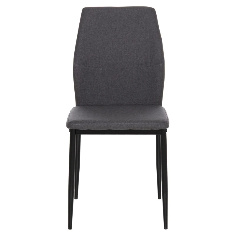 ΚΑΡΕΚΛΑ ΤΡΑΠΕΖΑΡΙΑΣ DIAZ HM18346.01 ΓΚΡΙ ΥΦΑΣΜΑ-ΜΕΤΑΛΛΙΚΑ ΠΟΔΙΑ ΜΑΥΡΑ 43x52x87Υεκ.