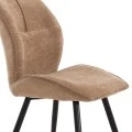 ΚΑΡΕΚΛΑ ΤΡΑΠΕΖΑΡΙΑΣ GAFF HM18425.03 TAUPE ΥΦΑΣΜΑ-ΜΕΤΑΛ.ΜΑΥΡΑ ΠΟΔΙΑ 49x63x90Υεκ
