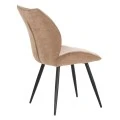 ΚΑΡΕΚΛΑ ΤΡΑΠΕΖΑΡΙΑΣ GAFF HM18425.03 TAUPE ΥΦΑΣΜΑ-ΜΕΤΑΛ.ΜΑΥΡΑ ΠΟΔΙΑ 49x63x90Υεκ