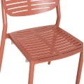 ΚΑΡΕΚΛΑ ΤΡΑΠΕΖΑΡΙΑΣ HILLIARD HM6645.08 ΑΛΟΥΜΙΝΙΟ ΣΕ TERRACOTTA 46x54x78Υεκ
