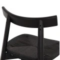 KΑΡΕΚΛΑ ΤΡΑΠΕΖΑΡΙΑΣ OSORIO HM18335.02 RUBBERWOOD & ΣΧΟΙΝΙ ΣΕ ΜΑΥΡΟ 51x55x74Υεκ