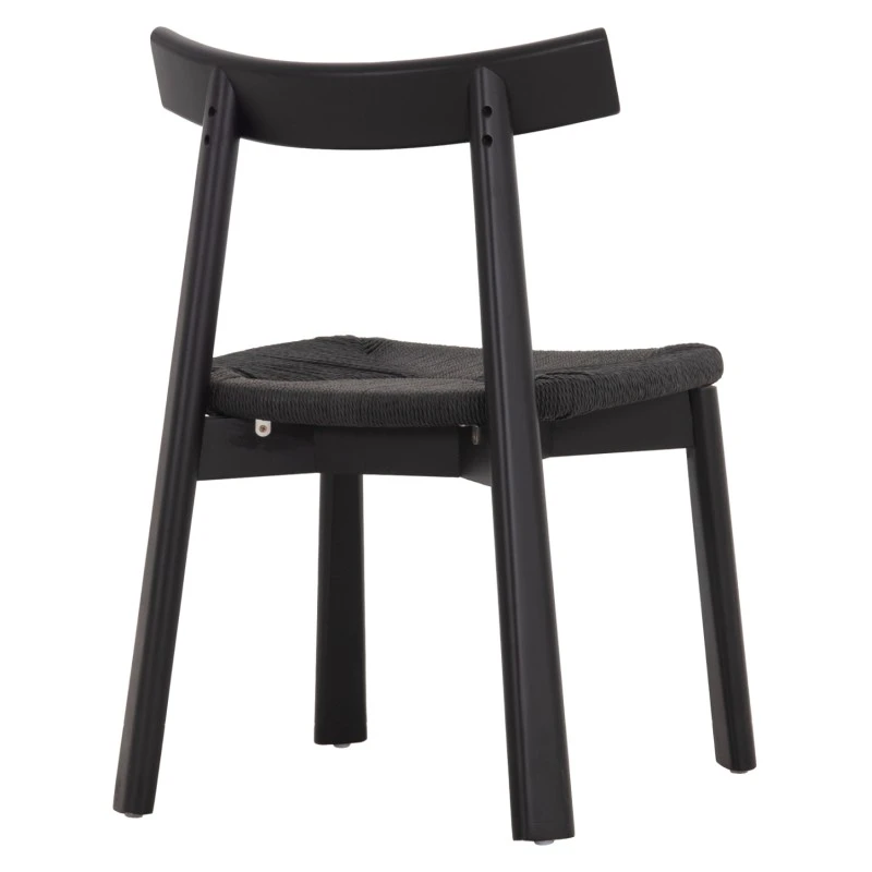 KΑΡΕΚΛΑ ΤΡΑΠΕΖΑΡΙΑΣ OSORIO HM18335.02 RUBBERWOOD & ΣΧΟΙΝΙ ΣΕ ΜΑΥΡΟ 51x55x74Υεκ