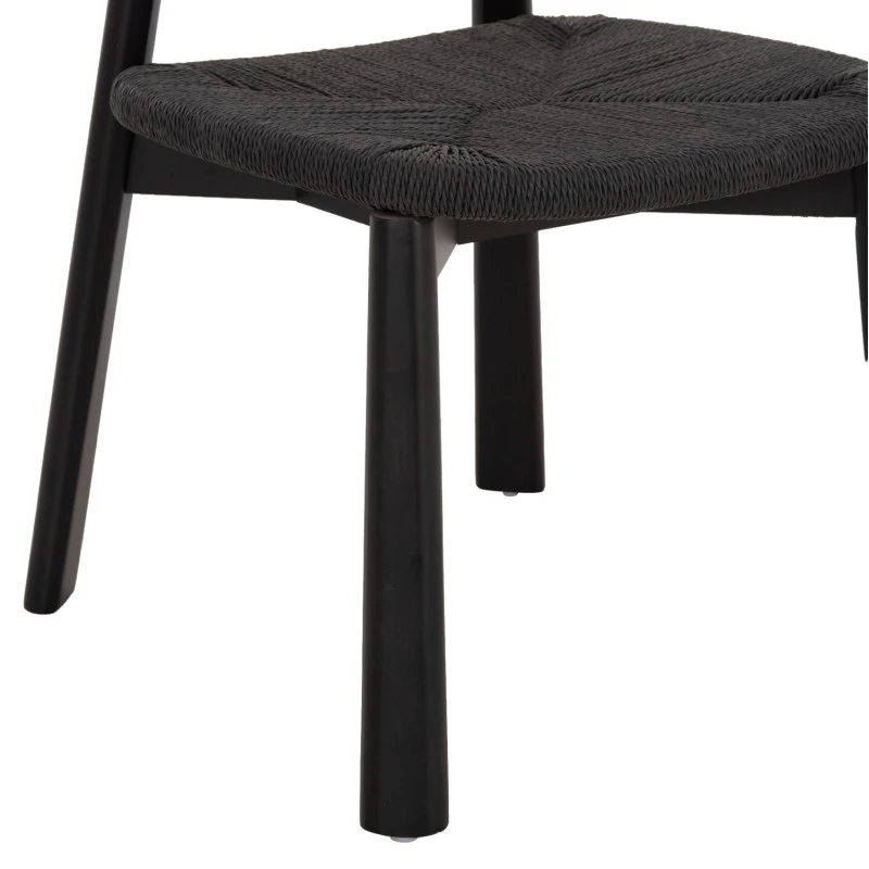 KΑΡΕΚΛΑ ΤΡΑΠΕΖΑΡΙΑΣ OSORIO HM18335.02 RUBBERWOOD & ΣΧΟΙΝΙ ΣΕ ΜΑΥΡΟ 51x55x74Υεκ