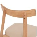 KΑΡΕΚΛΑ ΤΡΑΠΕΖΑΡΙΑΣ OSORIO HM18335.11 RUBBERWOOD ΦΥΣΙΚΟ-ΕΚΡΟΥ PU 51x55x74Υεκ